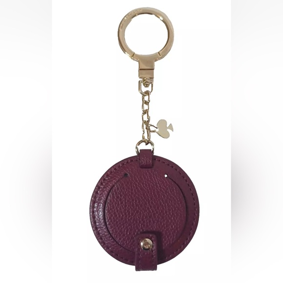 kate spade Accessories - NWT Kate Spade New York Circle Mirror Leather Keychain/Fob